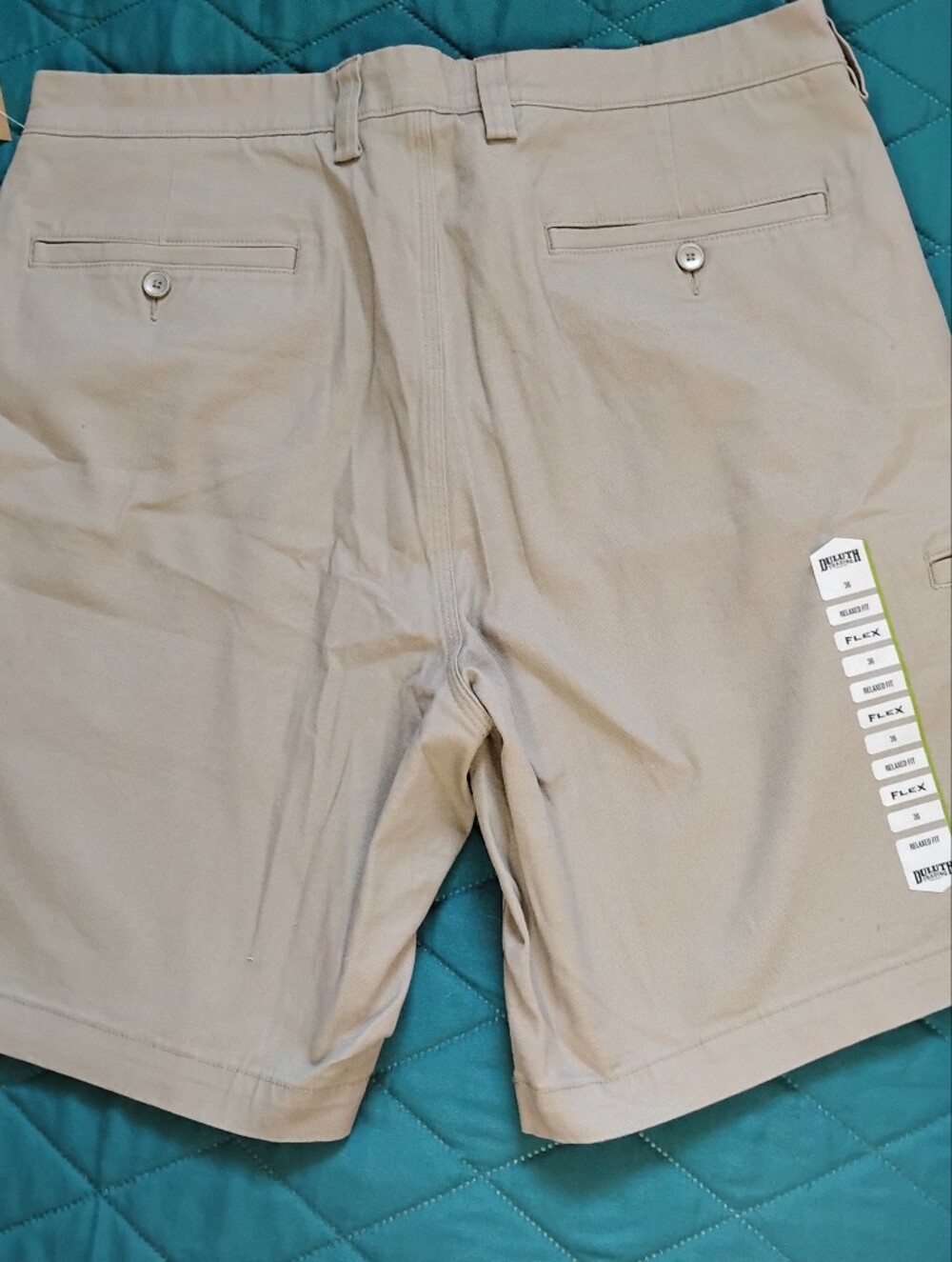 Men's Stretch Khaki Shorts in Light Beige